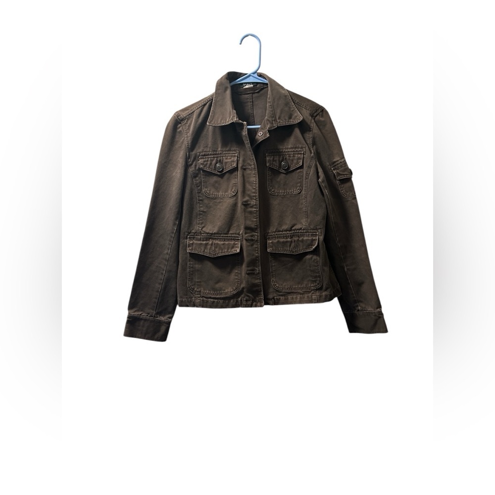 J Crew Utility Button Up Multi pocketed Jacket Size Small